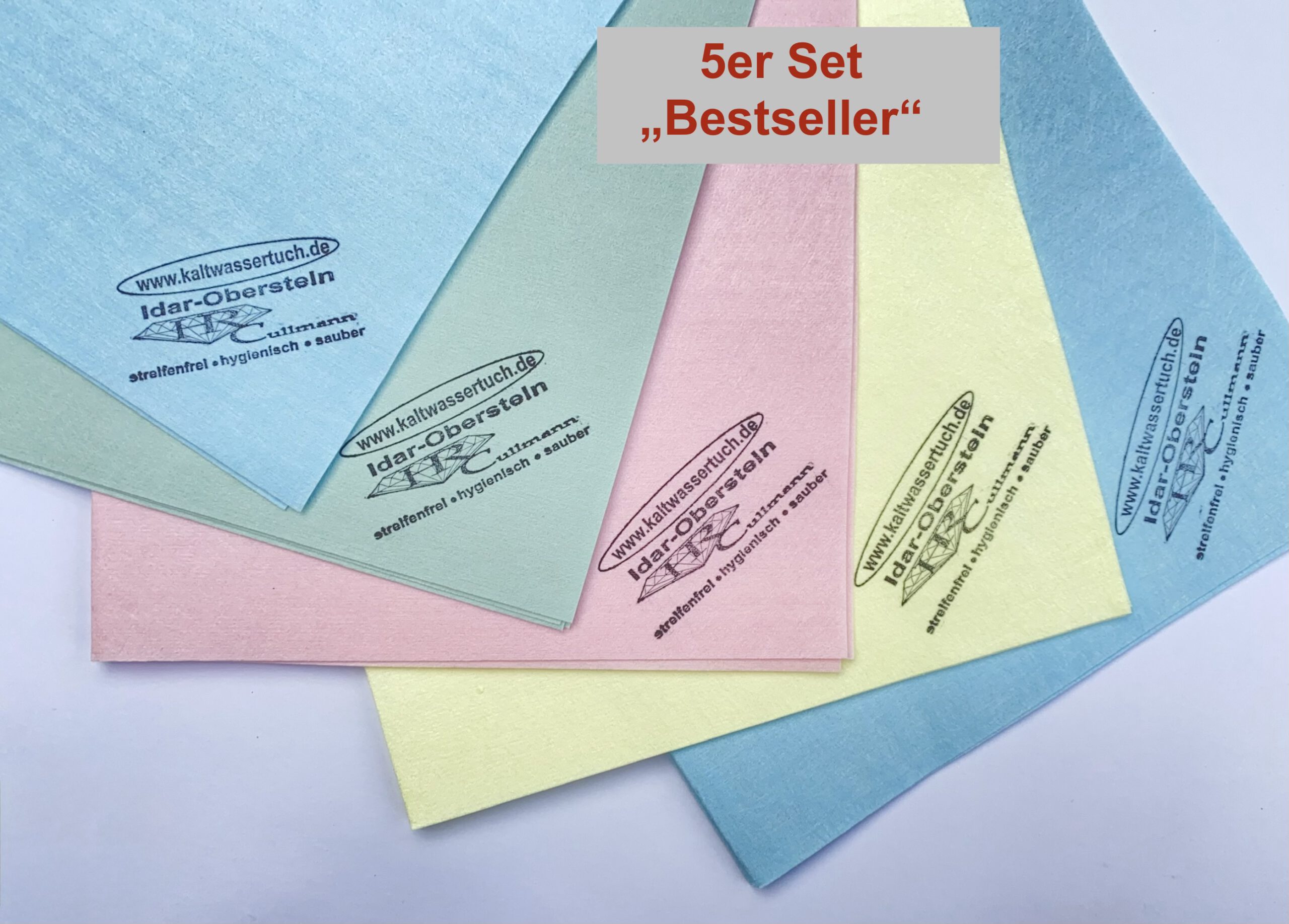 5er-Set Kaltwassertücher - Bestseller