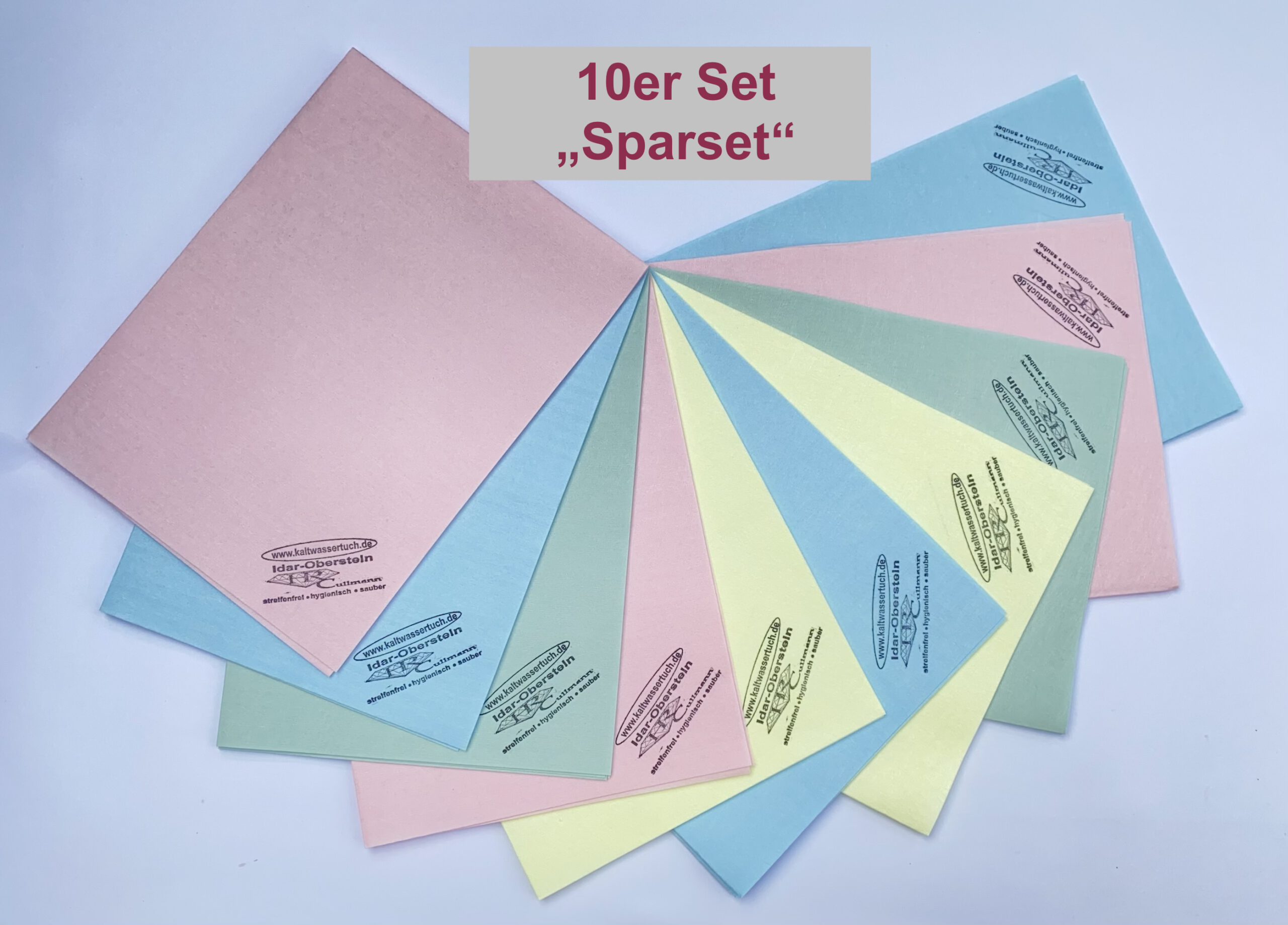 10er-Set Kaltwassertücher - Sparset